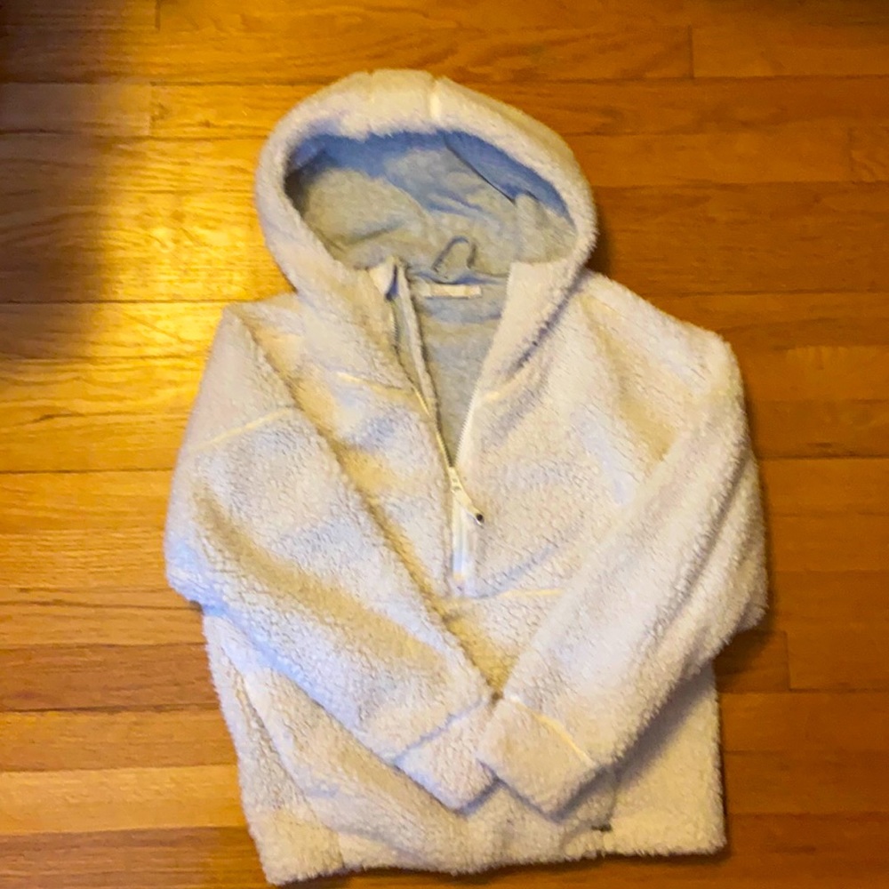 Prana white permafrost half zip